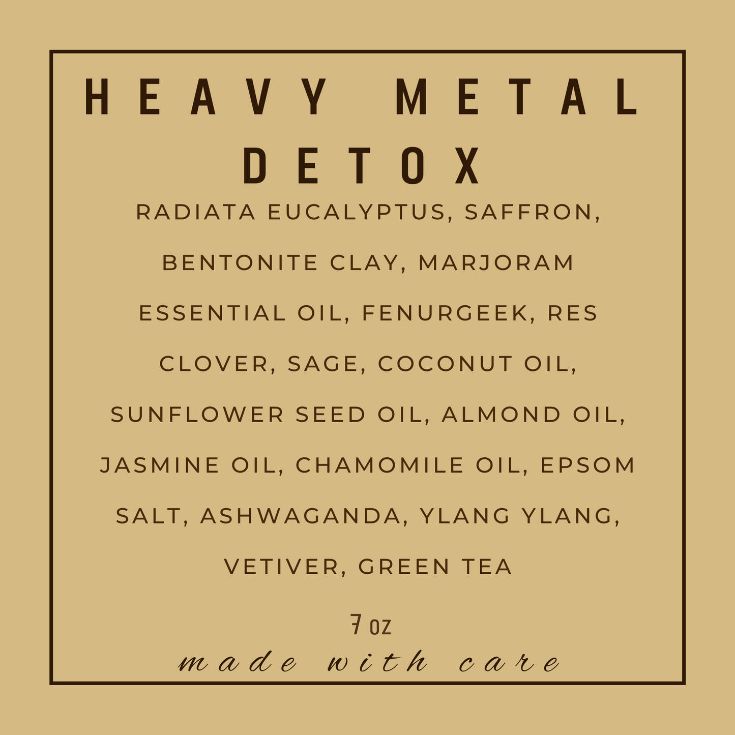 Heavy Metal Detox Bath Salts